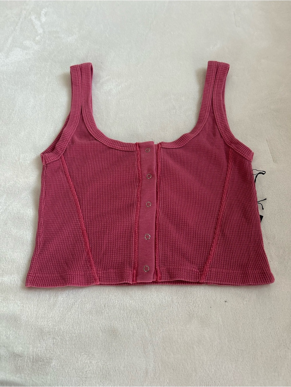 Women’s Button Up Crop Top Size S